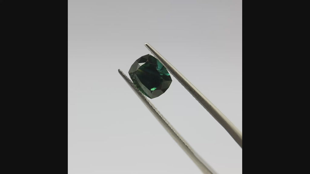 8185 Cushion 1.64ct Teal Australian Sapphire