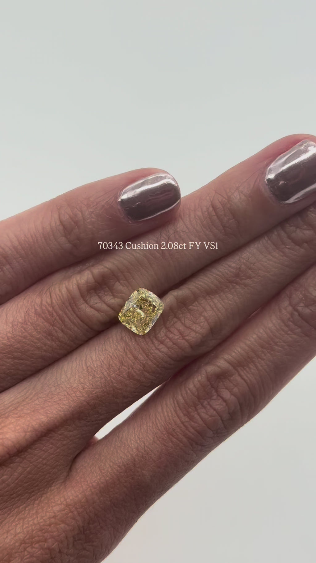 70343 Cushion 2.08ct FY VS1