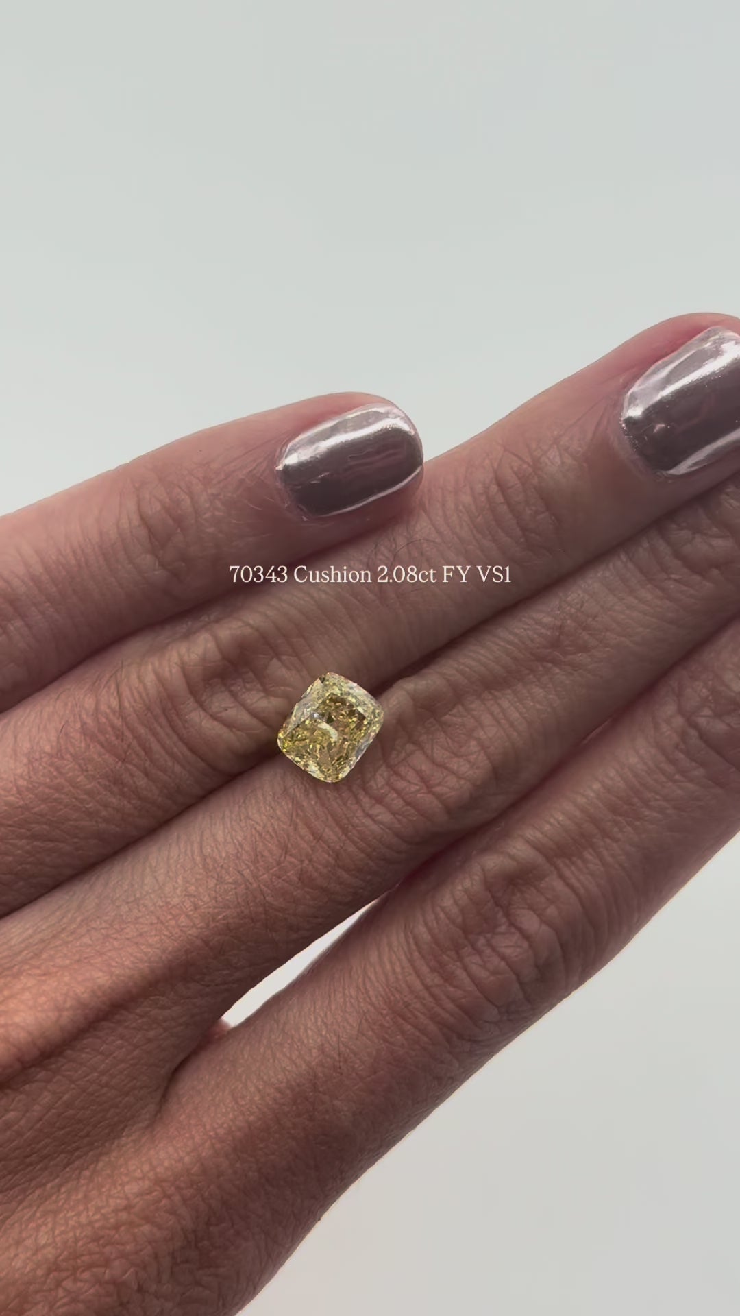 70343 Cushion 2.08ct FY VS1